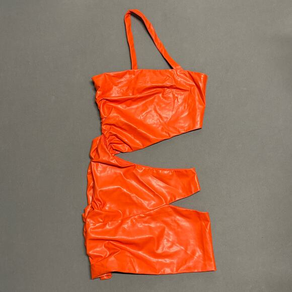 MICHAEL COSTELLO x REVOLVE Kolt Mini Dress in Orange Size M - Picture 4 of 14